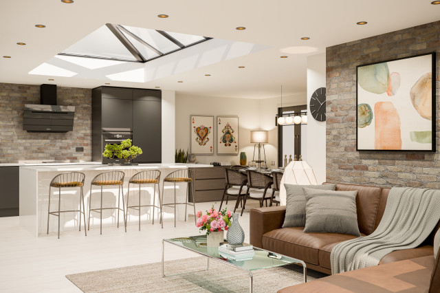Rear Ground Floor Extension trendy-koekken