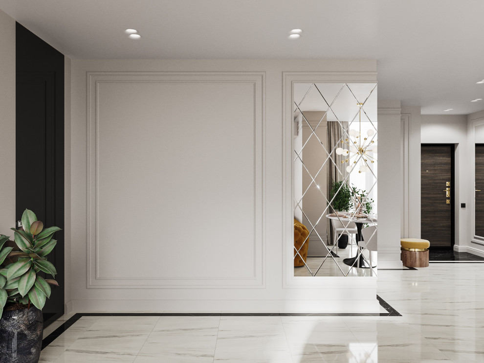 Яркий неоклассический интерьер