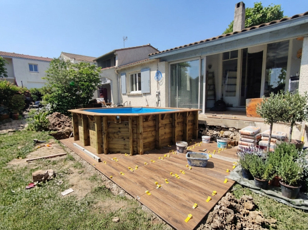 Création d’une piscine sur terrasse – Maison à Bouc-Bel-Air