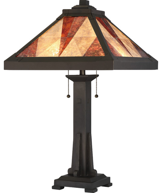quoizel mica table lamp