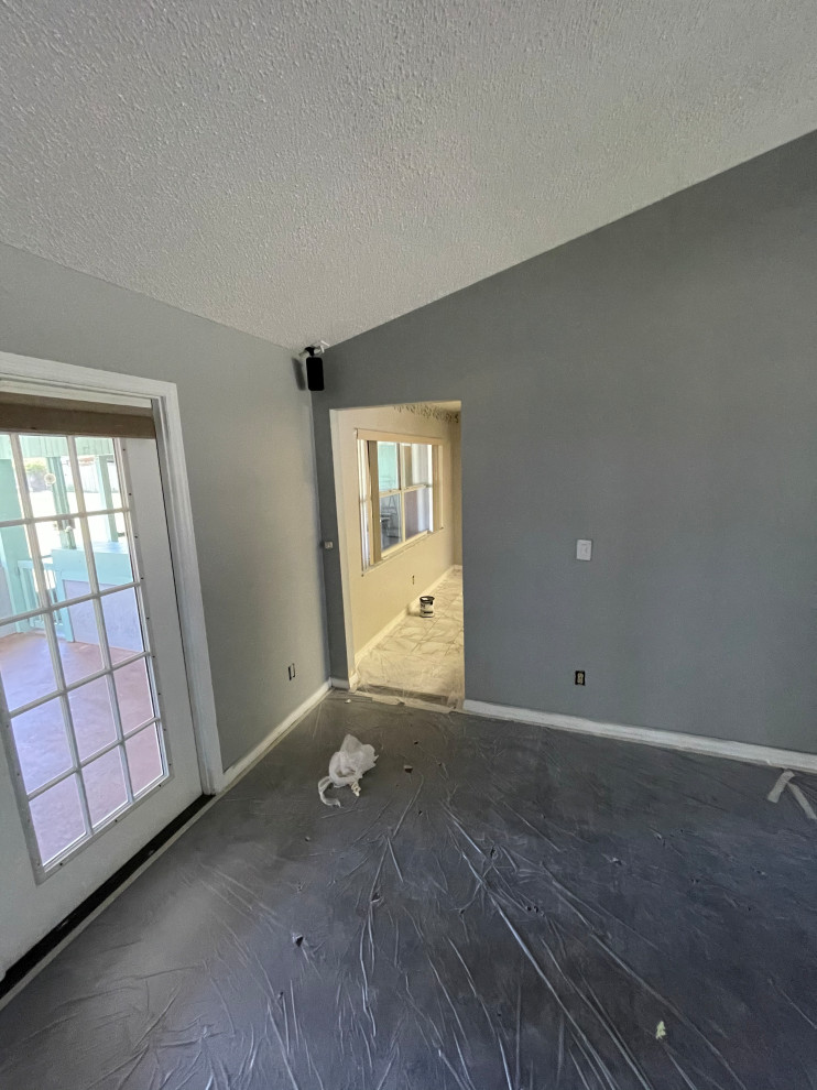 Dark floors throughout house. What should I do with kitchen/hall?
