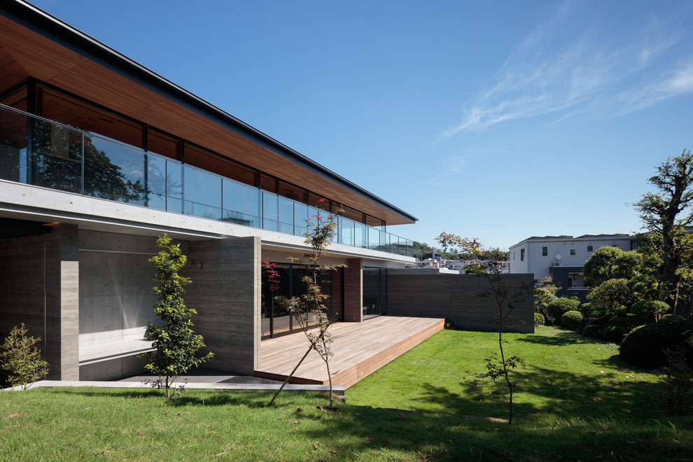 下永谷の二世帯住宅 離れ 茶室 Modern Deck Yokohama By 田井勝馬建築設計工房 Houzz