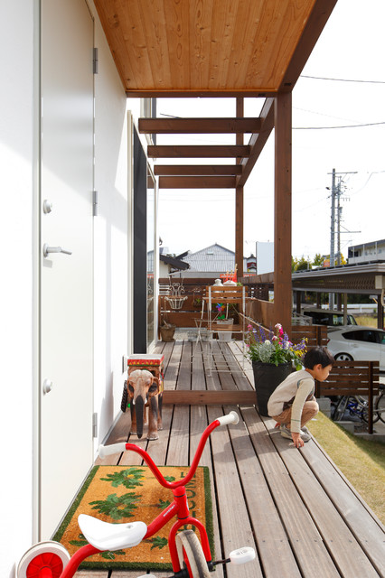 リビング Asiatisk Vardagsrum Annan Av いがみ建築工房