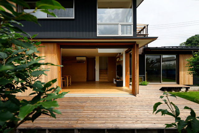 蓮田の家 Japones Terraza Y Balcon Otras Zonas De 野口修一 野口修アーキテクツアトリエ Houzz