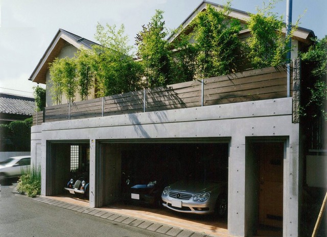 書斎 地下車庫 Moderne Garage Tokyo Par 株式会社ヴァンクラフト空間環境設計 Houzz