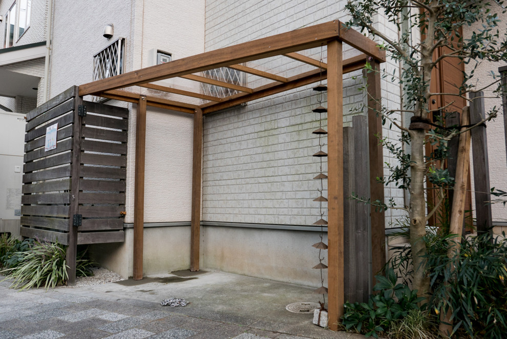 狭小 変形地形のサイクルポート Garage Tokyo Par 有限会社庭樹園 グリーンテラス Houzz