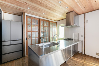 オールステンレスキッチンのオープンキッチン Industrial Kitchen Other By センターホーム 株式会社菅谷工務店 Houzz