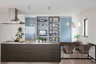 おしゃれなダイニングキッチンの画像 21年6月 Houzz ハウズ