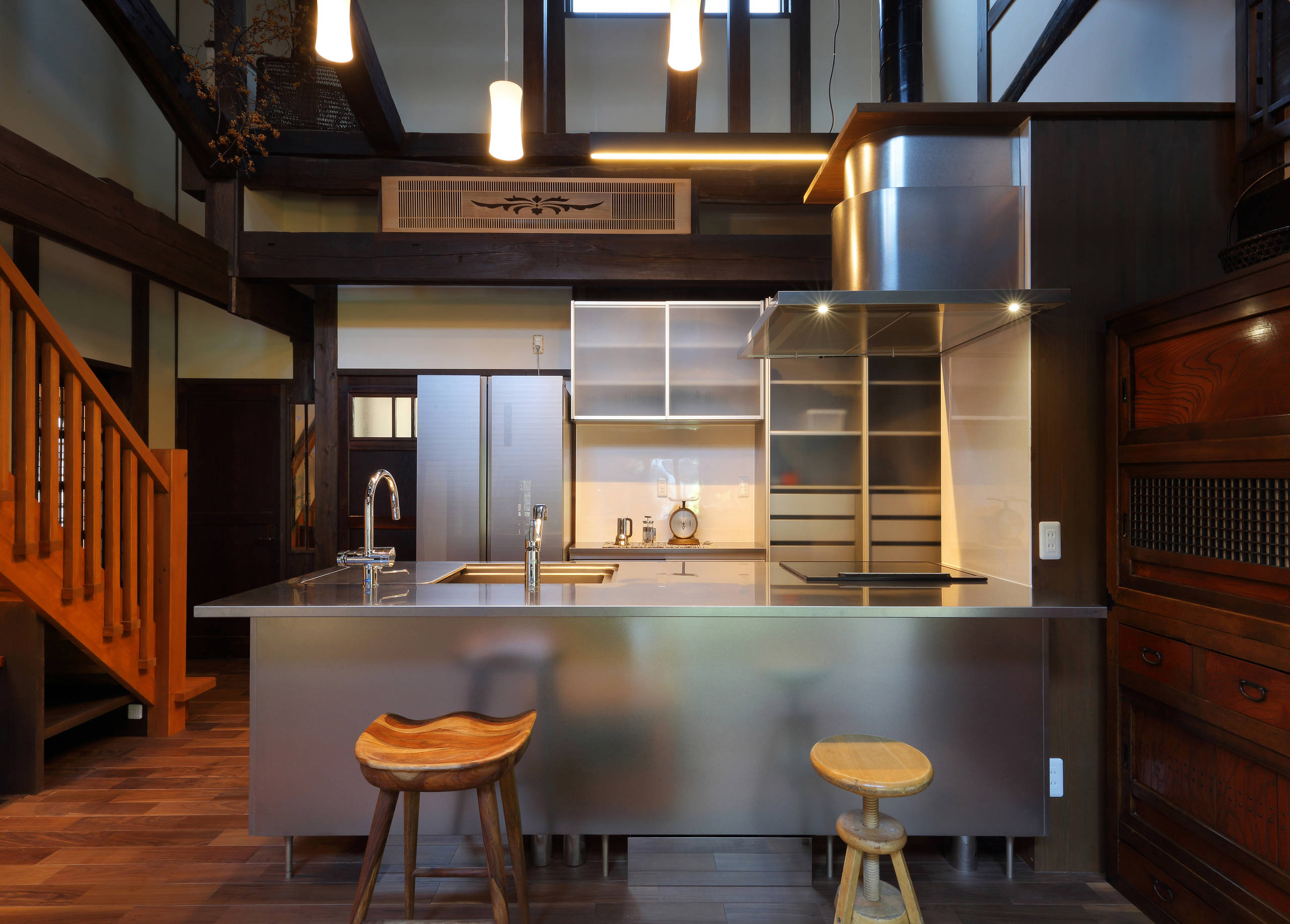 和風のおしゃれなキッチンの画像 21年10月 Houzz ハウズ 和風のおしゃれなキッチンの画像 21年10月 Houzz ハウズ