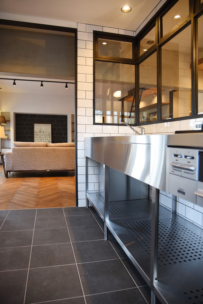 リノベーション ローレルハイツ南福岡 Industrial Kitchen Fukuoka By Think Style 株式会社シンクスタイル Houzz