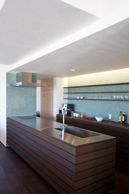 オープンキッチンをタイルでおしゃれに彩るコツ Houzz ハウズ