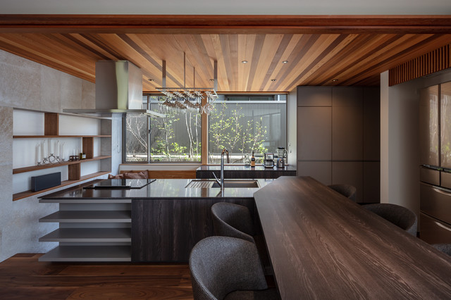 六麓荘の家 Modern Kitchen Kobe By 株式会社岸研一建築設計事務所 Houzz Uk