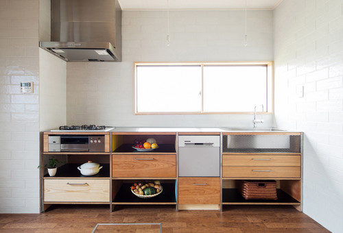 厳選 オープンキッチンの収納アイデア 美しく機能的なキッチン収納スペースの実例 Houzz ハウズ
