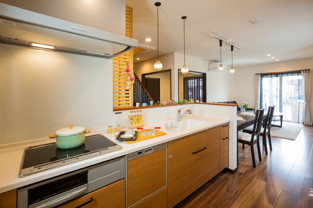 大人っぽくかっこいい 次世代の住まい ミッドセンチュリー キッチン 他の地域 住まいのフレスコ Houzz ハウズ