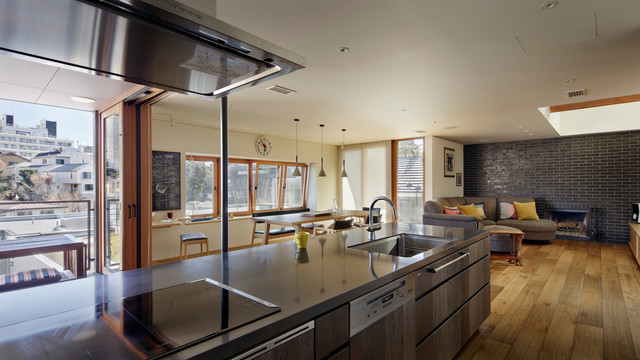 House H Renovation 築40年木造住宅のリノベーション Asian Kitchen Tokyo By 森吉直剛アトリエ Moriyoshi Naotake Atelier Architects Houzz