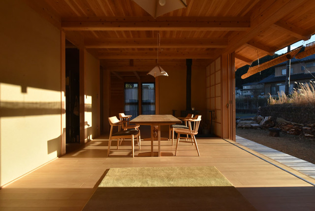 岐阜の石場建て Japones Comedor Otras Zonas De 水野設計室 Houzz 岐阜の石場建て Japones Comedor Otras Zonas De 水野設計室 Houzz