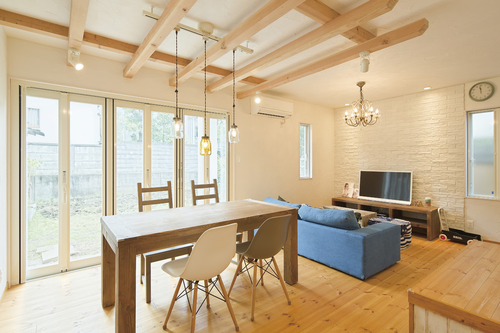 戸建てフルリノベーション ロンハーマンカフェのような部屋 Beach Style Dining Room Other By Ieniwa工房 株式会社 Houzz