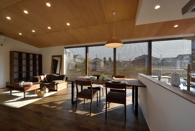 羽目板 内装壁 パネリング Asiatico Comedor Yokohama De チャネルオリジナル株式会社 Houzz