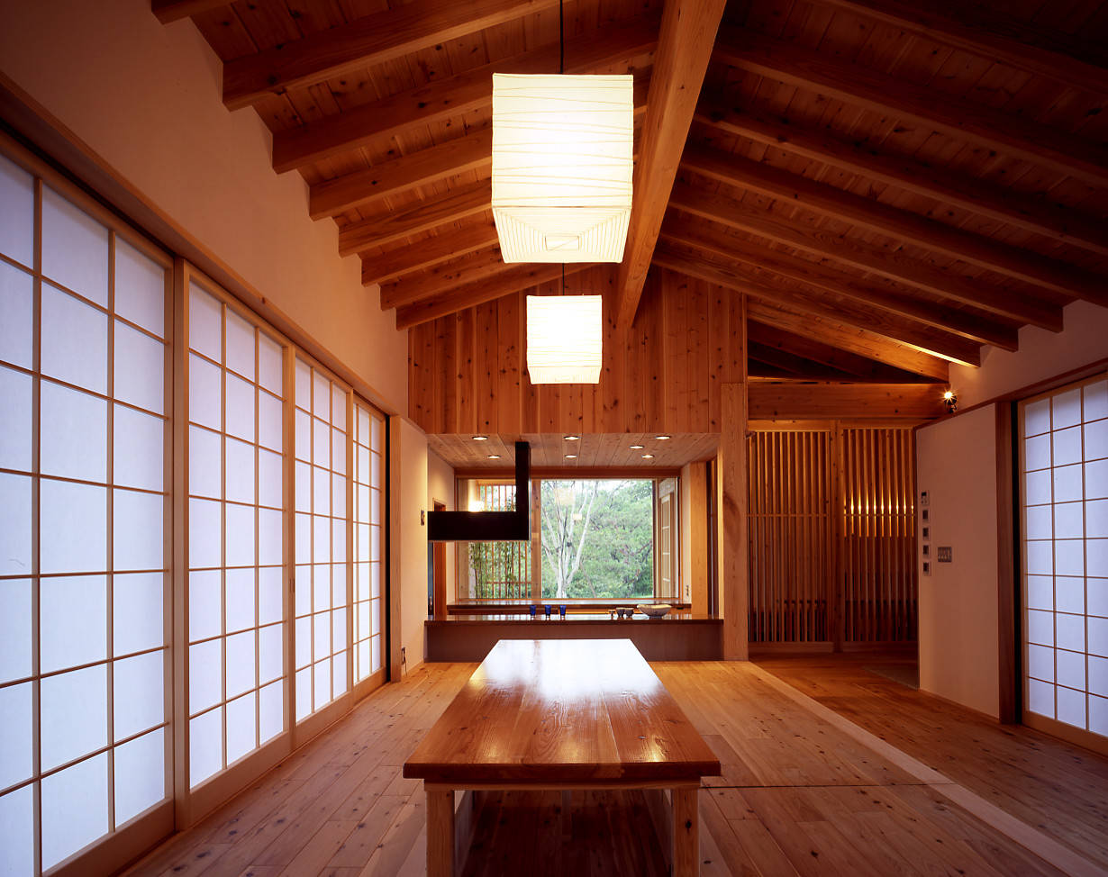 自然に添う週末和風住宅 那須高原の家 Japanese Dining Room Tokyo Suburbs By タマイアトリエ1級建築士事務所 Houzz