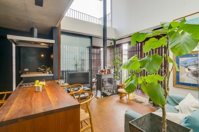 船の家 建築家の自邸 Ldk Moderne Salle A Manger Tokyo Par 中村雅子 株式会社タジェール Houzz