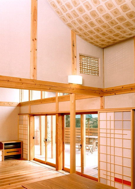 食堂の吹き抜け Moderne Salle A Manger Autres Perimetres Par 清水建築工房一級建築士事務所 Houzz
