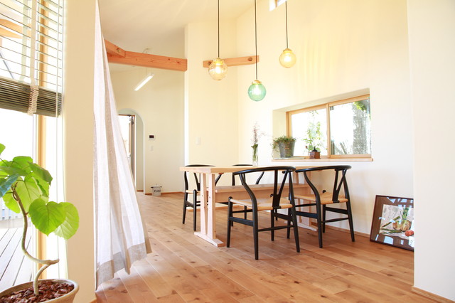 ｌの家 モダン ダイニング 他の地域 株式会社花みずき工房 Houzz ハウズ