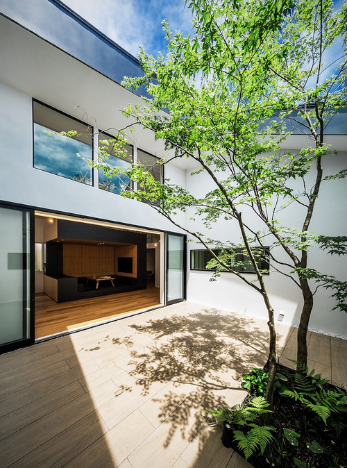 中庭をぐるりと囲む 家族のための かたつむりの家 Houzz ハウズ 中庭をぐるりと囲む 家族のための かたつむりの家 Houzz ハウズ