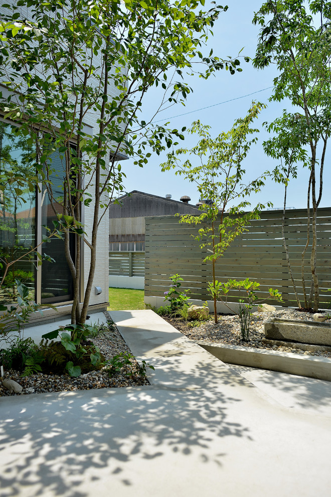 ビサイエ新築外構工事 雑木に囲まれた住まいの庭案 Modern Patio Other By T S Garden Square Co Ltd Houzz