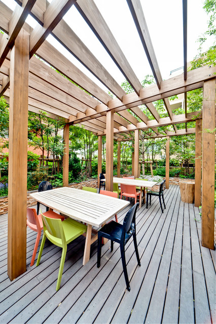 おしゃれなパーゴラのある庭のつくり方 Houzz ハウズ