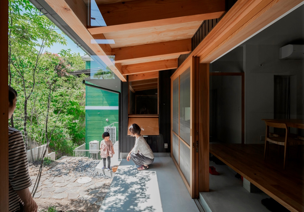 左京山の家 庭を望む土間テラス Modern Patio Nagoya By 松原建築計画 Matsubara Architect Design Office Houzz