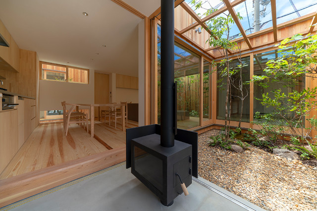 明石の家 ３つの中庭に寄り添う平屋 Skandinavisk Gardhave Osaka Af Arbol一級建築士事務所 Houzz