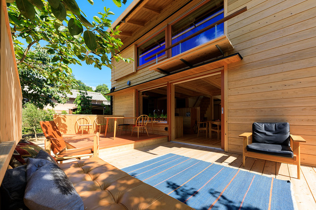 木洩れ日デッキ 北欧 キッチン 他の地域 シンケンスタイル Houzz ハウズ