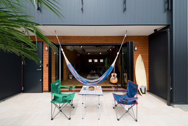 重量鉄骨 自然素材の家 Contemporary Patio Other By Quareal 千葉大輔 Houzz Ie