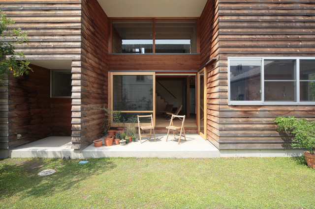 高崎 内田美容室 住宅 Asiatique Terrasse Et Patio Autres Perimetres Par 佐藤重徳建築設計事務所 Houzz