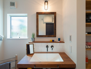 シンプルな造作洗面 Beach Style Powder Room Other By 株式会社トミオ Houzz シンプルな造作洗面 Beach Style Powder Room Other By 株式会社トミオ Houzz