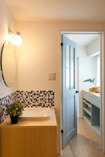 水色が主役 さわやかな北欧デザインのお部屋 北欧 リビング 他の地域 Reforco リフォルコ Houzz ハウズ