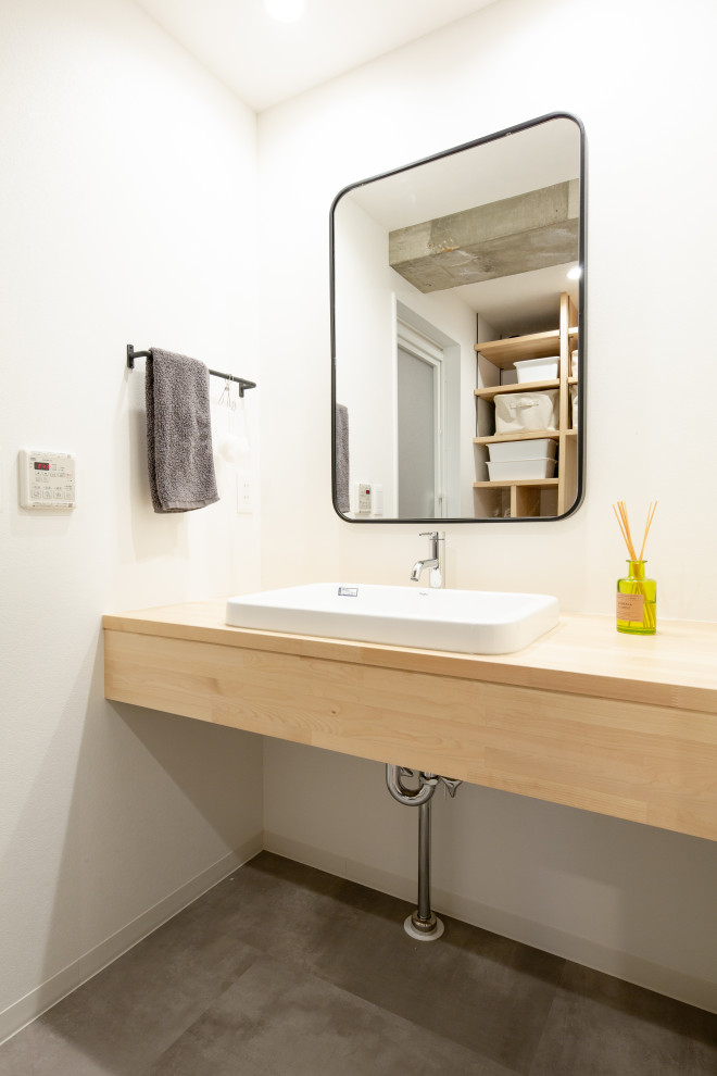 洗面化粧台 Industrial Powder Room Nagoya By 無美家具製作所 Houzz