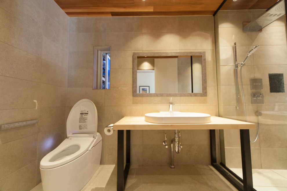 B様邸 在来浴室リフォーム Wedi自由設計 Transitional Powder Room Other By ボウクス株式会社 Houzz