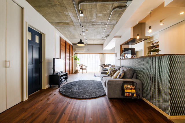 ボーダーレスレイアウト 丁寧な暮らし マンション Apartment Industrial Games Room Other By Lohas Studio ロハススタジオ Houzz Ie