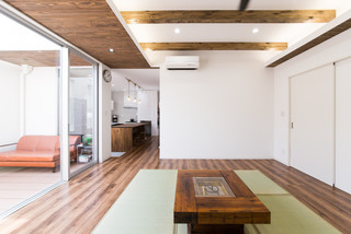 中庭とカーテンのいらないリビングの家 Vostochnyj Semejnaya Komnata Osaka Ot Eksperta コンフォート建築設計工房株式会社 Houzz Rossiya