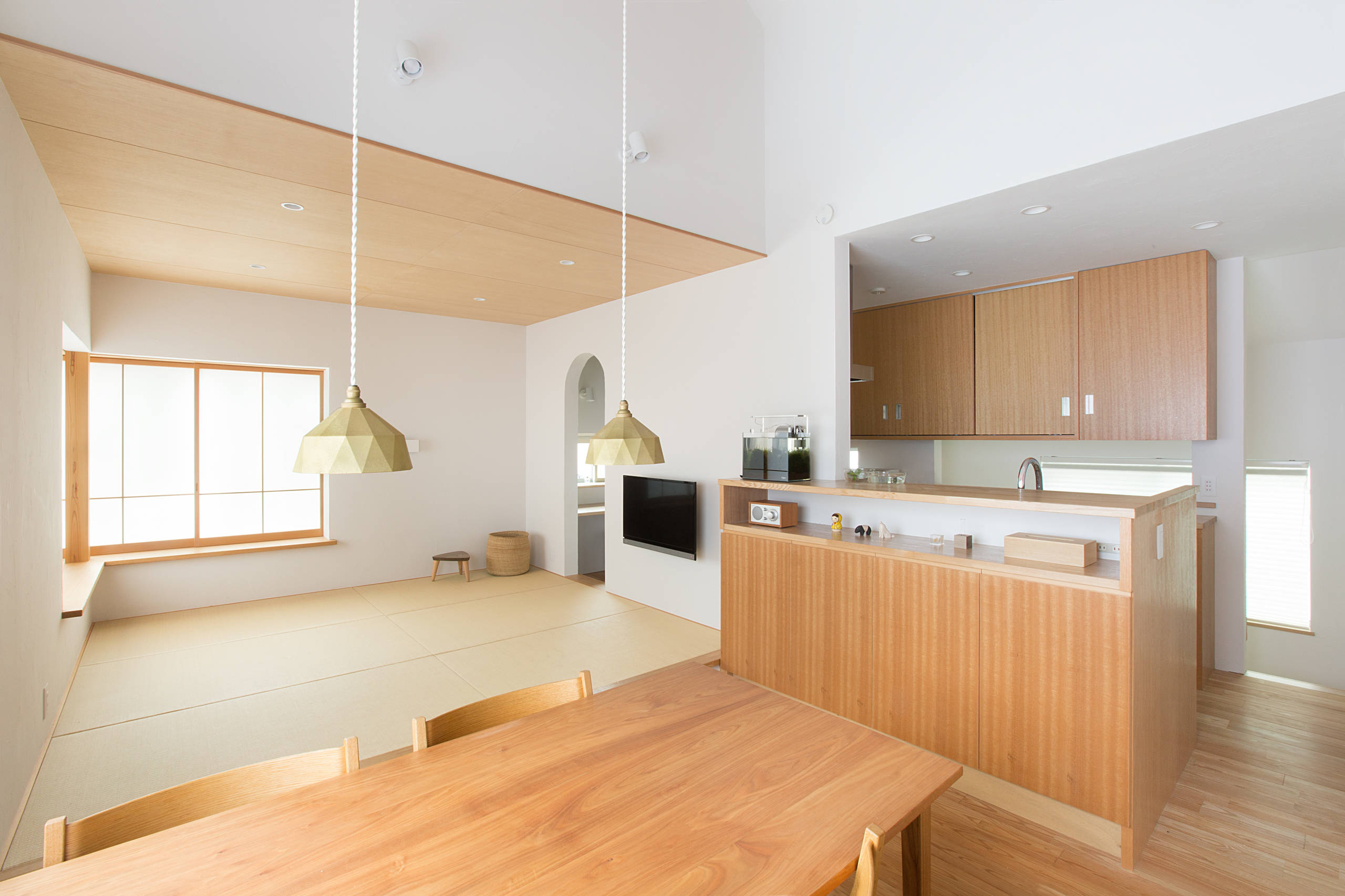 多機能スペースを設けた和モダンな家 Japanese Family Room Tokyo Suburbs By 株式会社クレアホーム Houzz