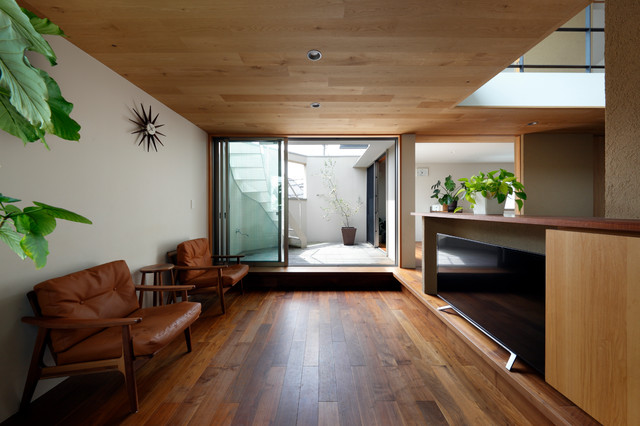 山坂の家 Asian Family Room Other By 樋口章建築アトリエ Houzz