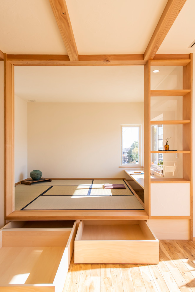 町田市 床下エアコンと珪藻土の家 Japanese Family Room Tokyo Suburbs By 株式会社真柄工務店 Houzz