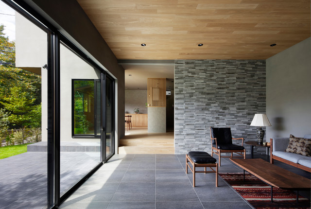 鎌倉の家 Modern Family Room Other By 岡太郎建築設計事務所 Houzz