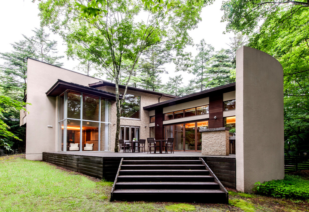 自然の息吹を感じる週末住宅 Rustic Balcony By Earnest Architects Houzz
