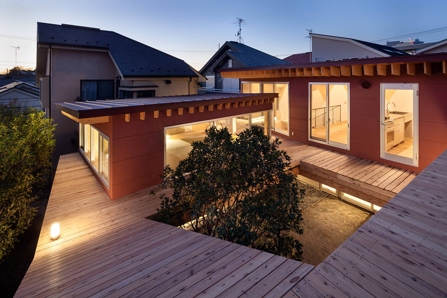 荻窪の住宅 Modern Balcony Tokyo By 納谷建築設計事務所 Houzz
