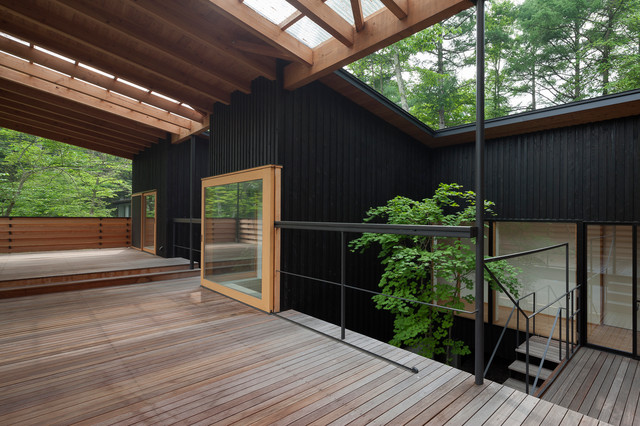 軽井沢 別荘 K邸 Campagne Salon Autres Perimetres Par 一級建築士事務所 暮らしと建築社 Houzz
