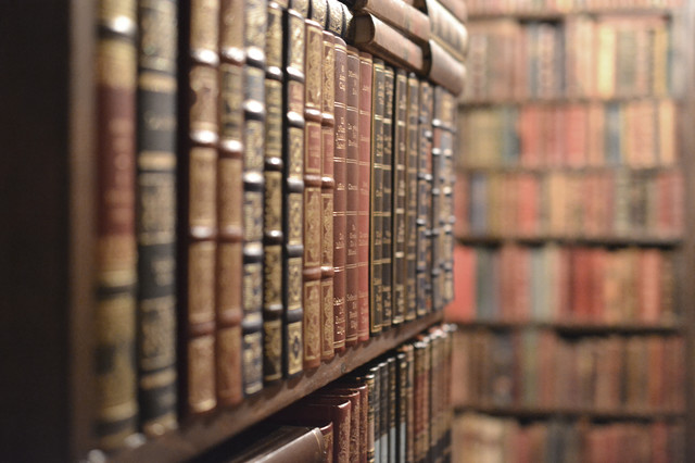 アンティークショップ 洋書がびっしり詰まった本棚 トラディショナル ホームオフィス 書斎 他の地域 Decorative Books専門店 Gossa Houzz ハウズ