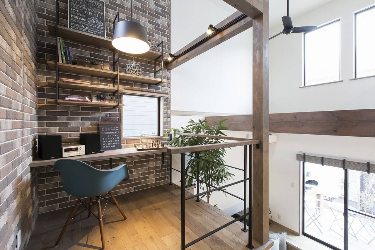 石内北の家 セントラルシティこころ17期モデルハウス Industrial Home Office Other By 大之木ダイモ 注文住宅 Houzz