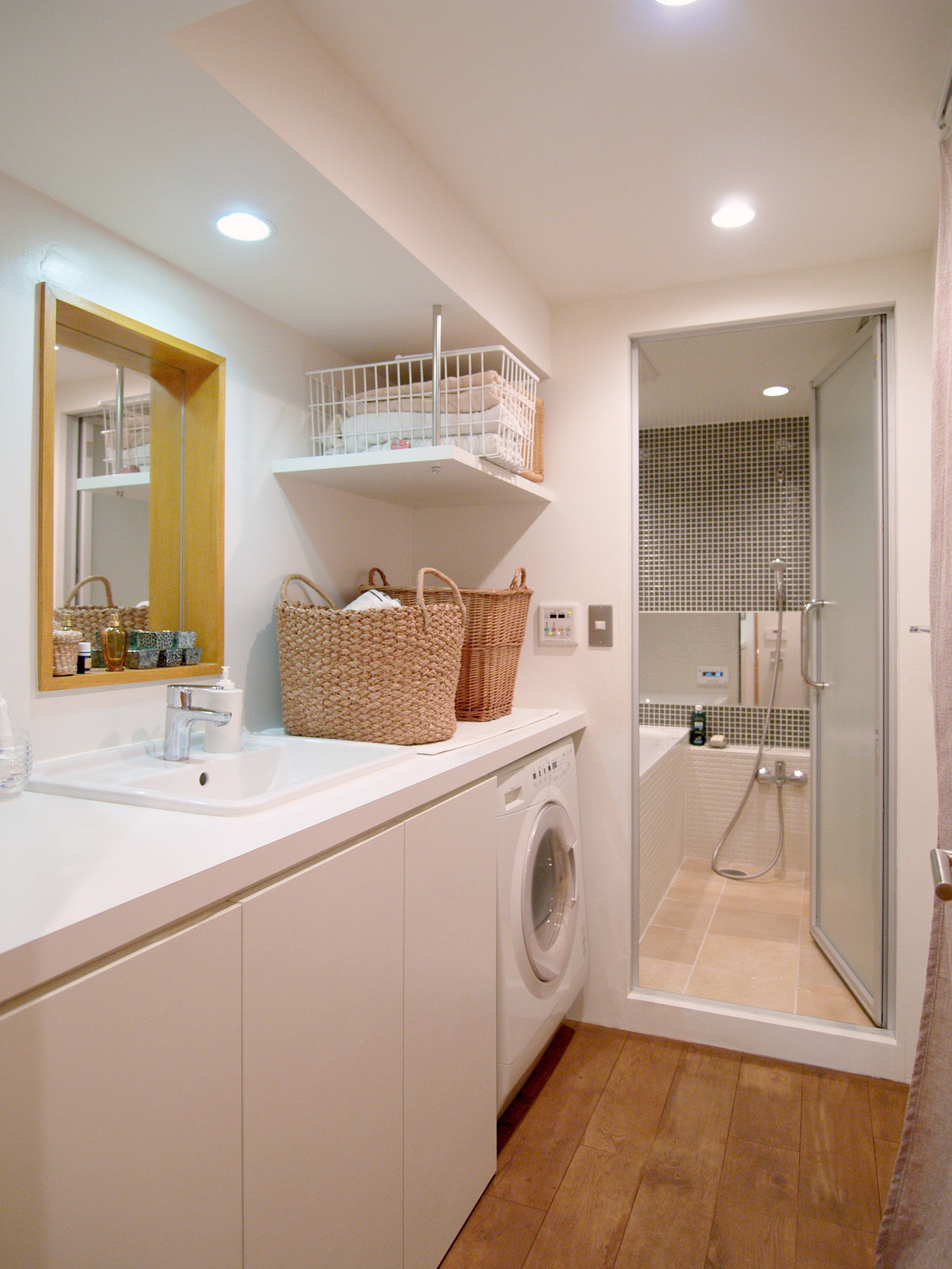 75 Shabby Chic Style Single Wall Laundry Room Ideas You Ll Love October 22 Houzz